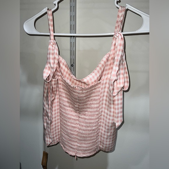 Brand New Reformation Gingham Ellora Top. - Picture 3 of 4